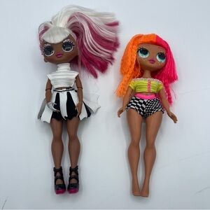 Lol surprise! OMG MGA dolls Neonlicious and Spirit Queen Fashion dolls